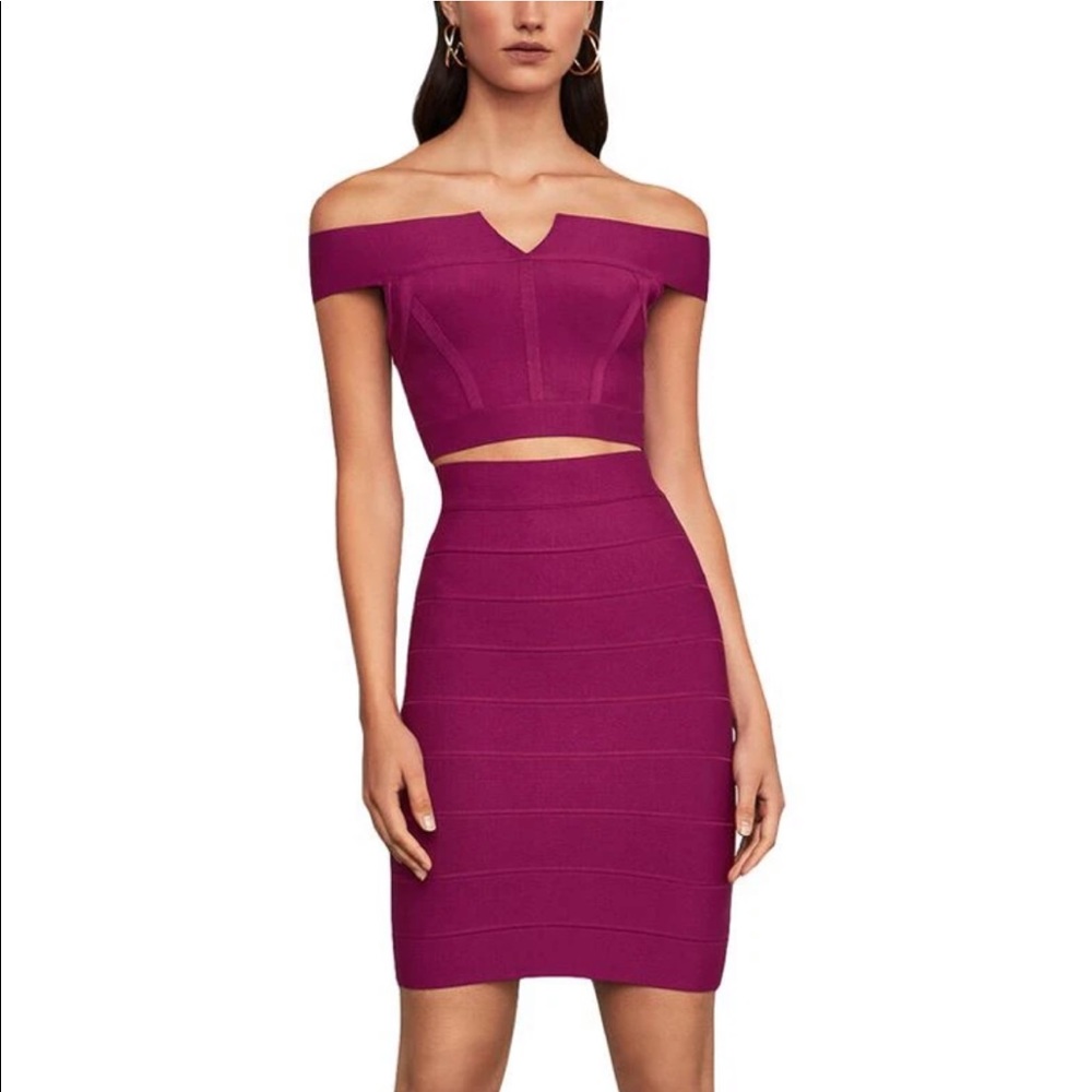 BCBGMaxAzria Bandage Two Piece Skirt Set